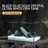 Ultra Clear Rimless Glass Aquarium - Black Glue Fish Tank