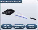 Retractable Black Finish Net - Good for Big Fish