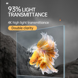 Ultra Clear Rimless Glass Aquarium - Black Glue Fish Tank