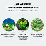 YEE Aquarium Thermometer, Accurate Temperature Measurement, Floating Design & Transparent Glass
