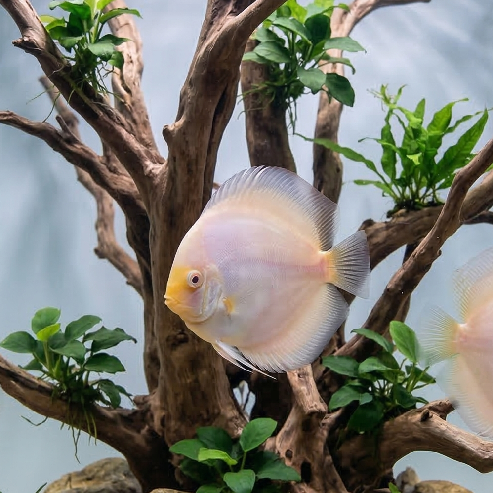 White Diamond Discus | Symphysodon aequifasciatus - Betta USA Aquatic