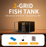 Ultra Clear Multi-Grid Betta Aquarium – Premium Isolation Fish Tank with Dual Filtration System