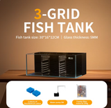 Ultra Clear Multi-Grid Betta Aquarium – Premium Isolation Fish Tank with Dual Filtration System