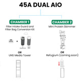 UNS 45A - 9 Gallon Dual AIO Rimless Aquarium - Betta USA Aquatic