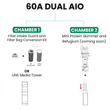 UNS 60A - 20 Gallon Dual AIO Rimless Aquarium - Betta USA Aquatic