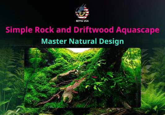 Simple Rock and Driftwood Aquascape: Master Natural Design