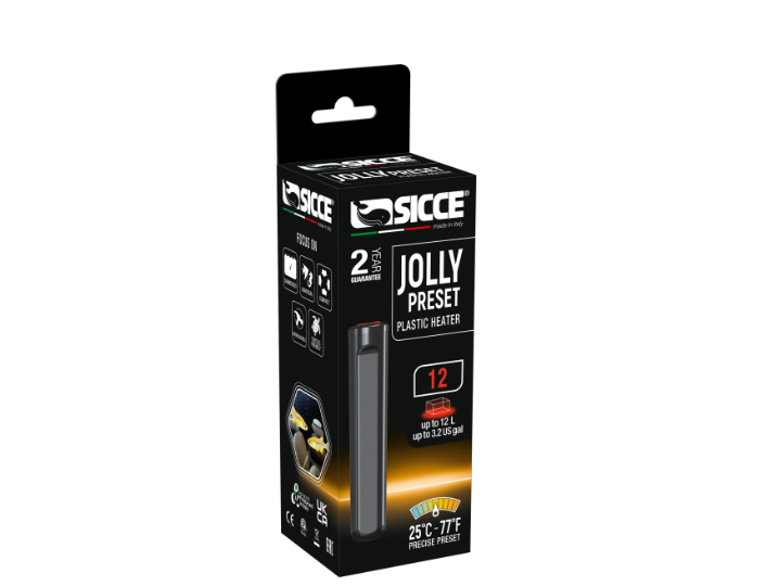 Sicce Jolly Preset Temperature Submersible Plastic Heater