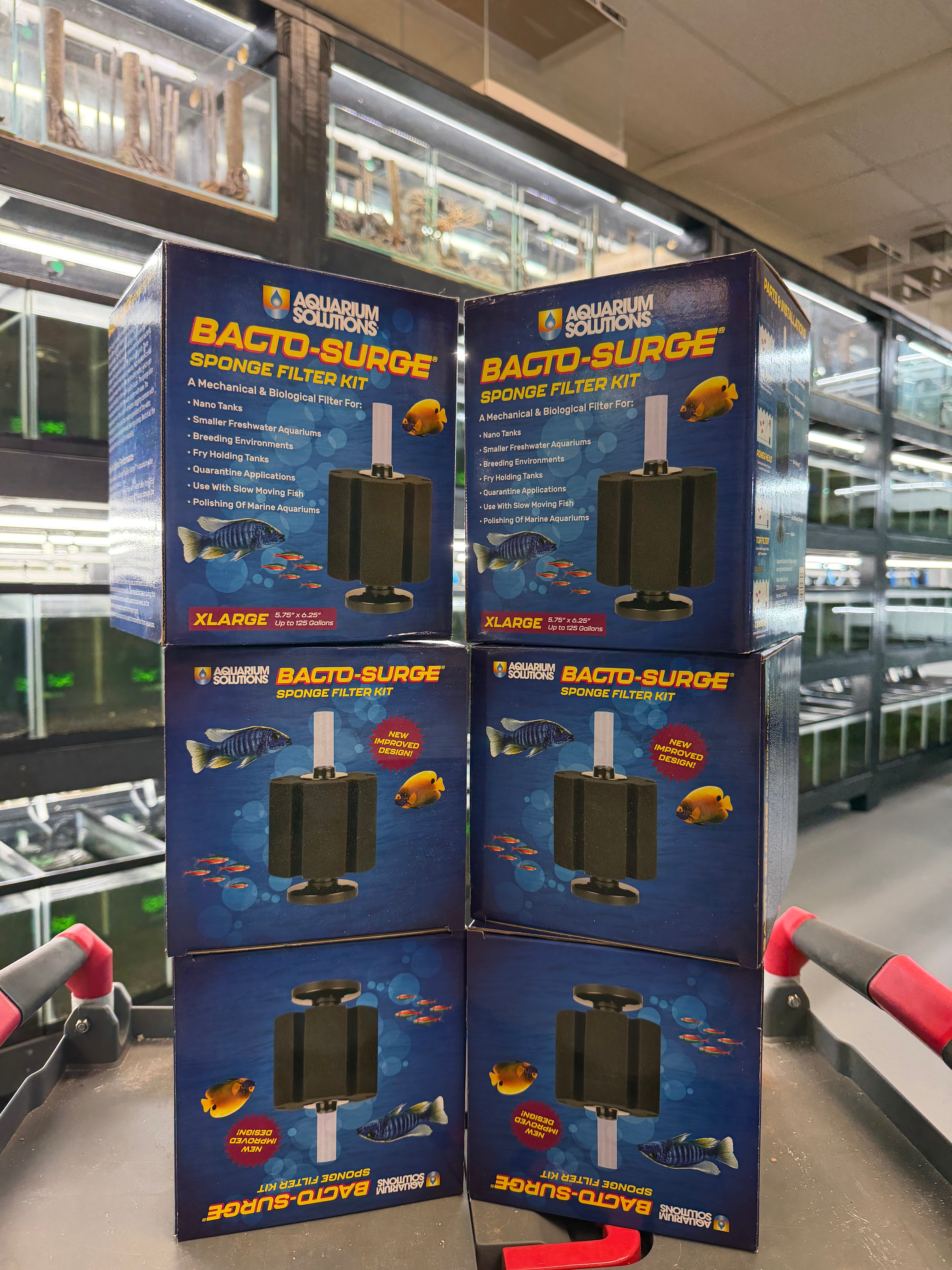 Aquarium Solutions Bacto-Surge Biological Action Sponge Filter Black