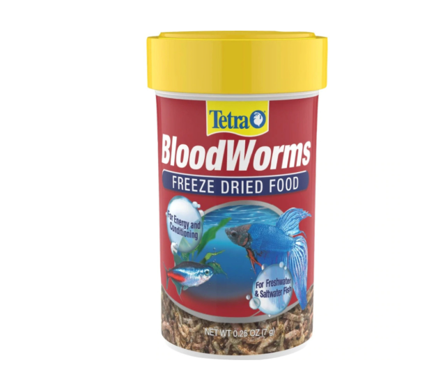 Tetra Bloodworms Freeze Dried Fish Food 1ea/0.25 oz