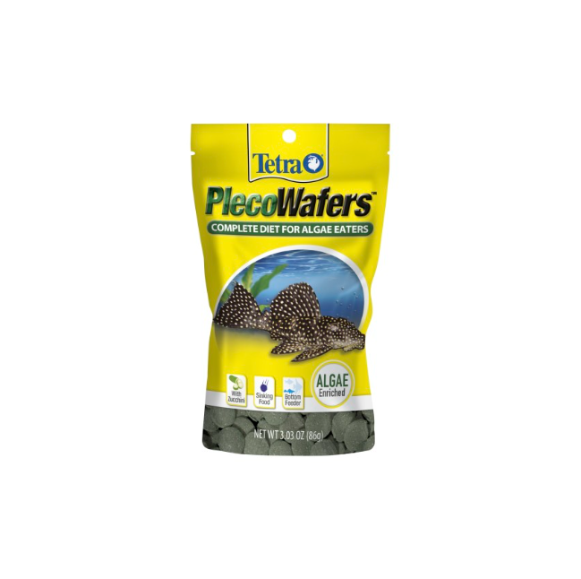 Tetra PlecoWafers Vegetable Diet Fish Food 1ea/3.03 oz