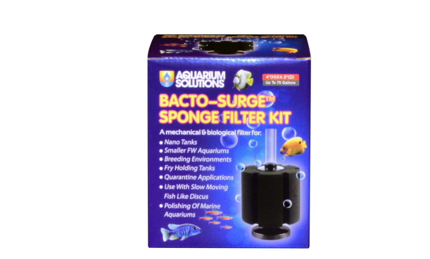 Aquarium Solutions Bacto-Surge Biological Action Sponge Filter Black