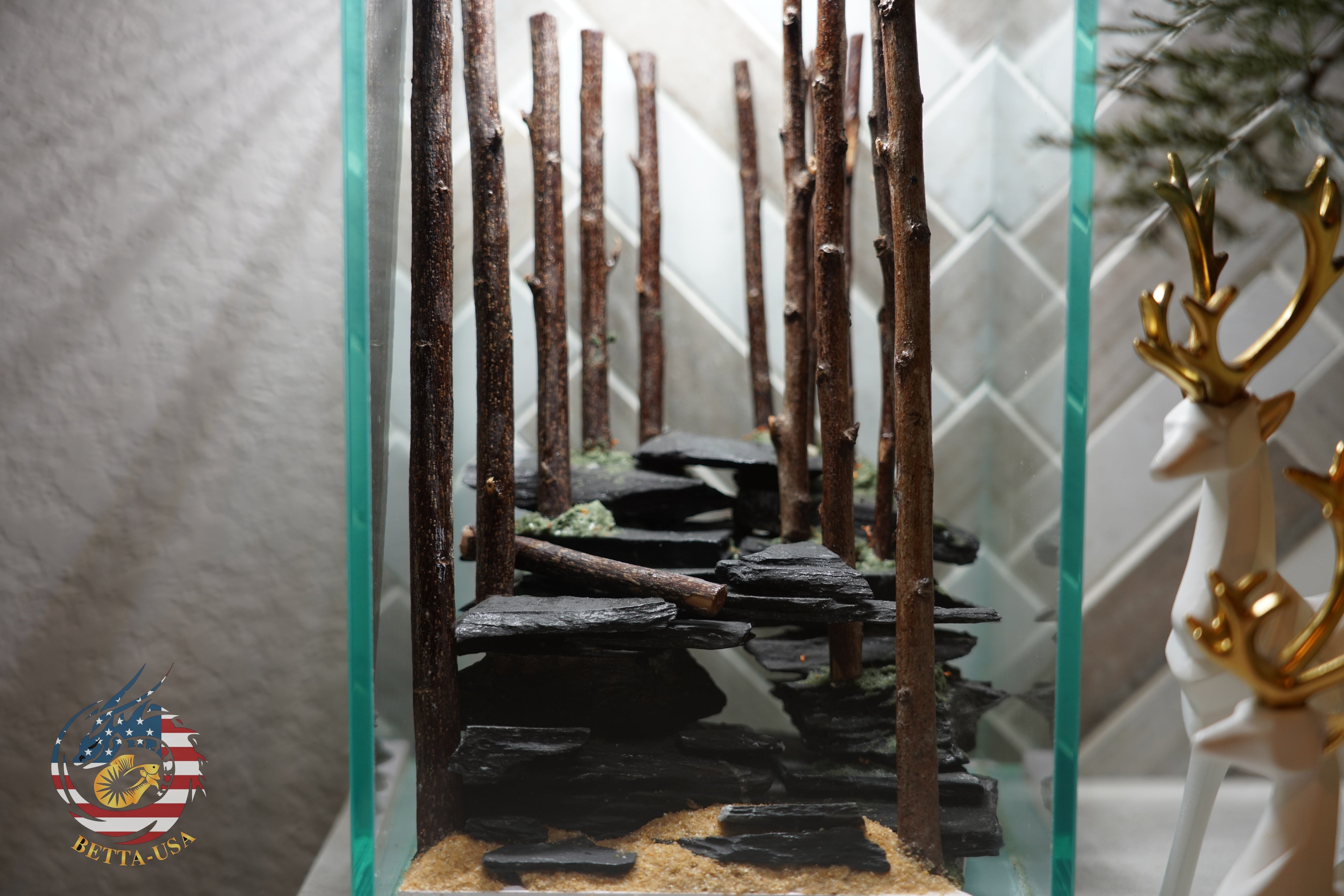 [SCAPE-69] Jungle Nature Aquarium Aquascape Driftwood– 1.6 Gallons