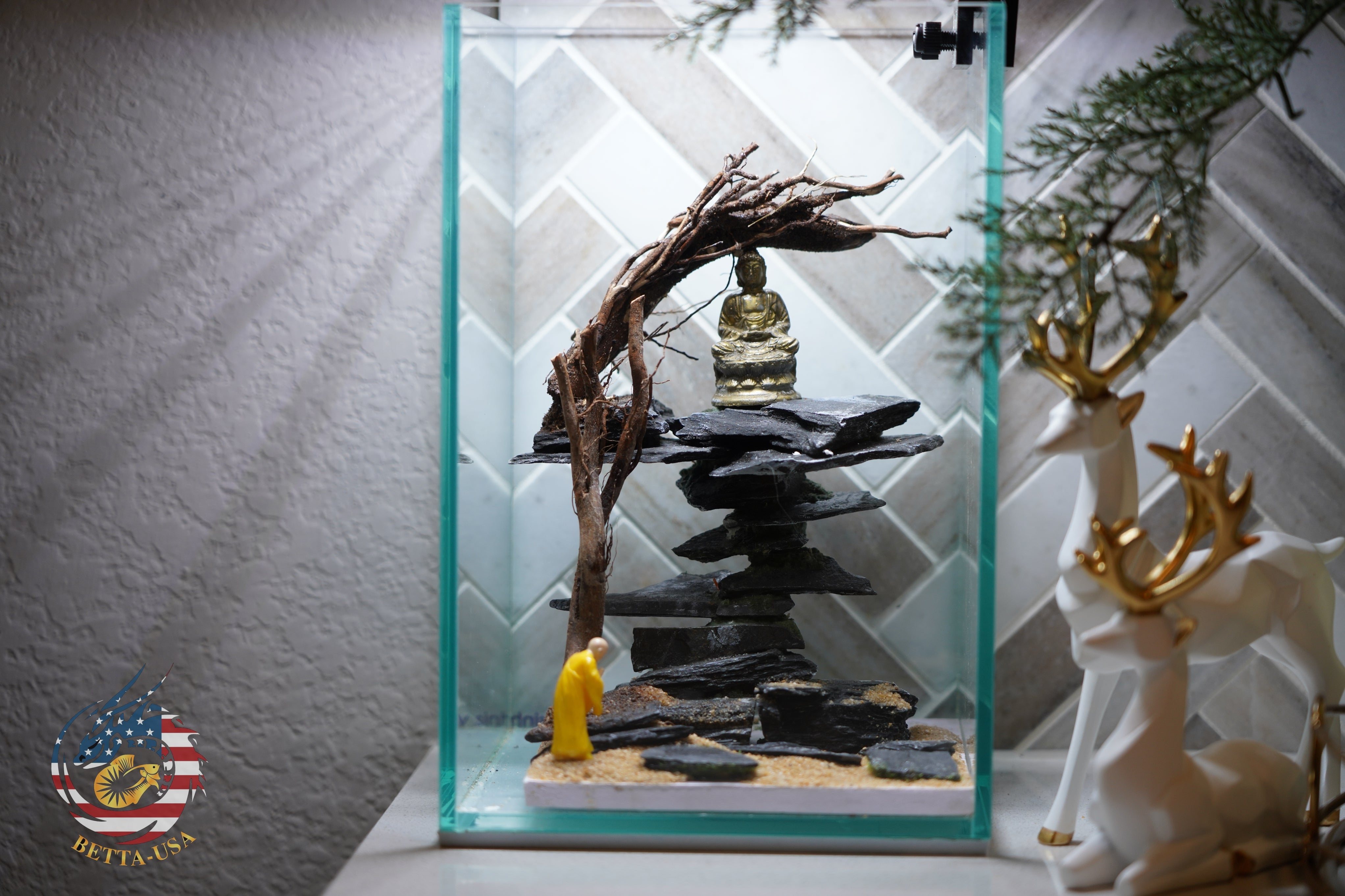 [SCAPE-75] Buddha Nature Aquarium Aquascape Driftwood – 1.6 Gallons