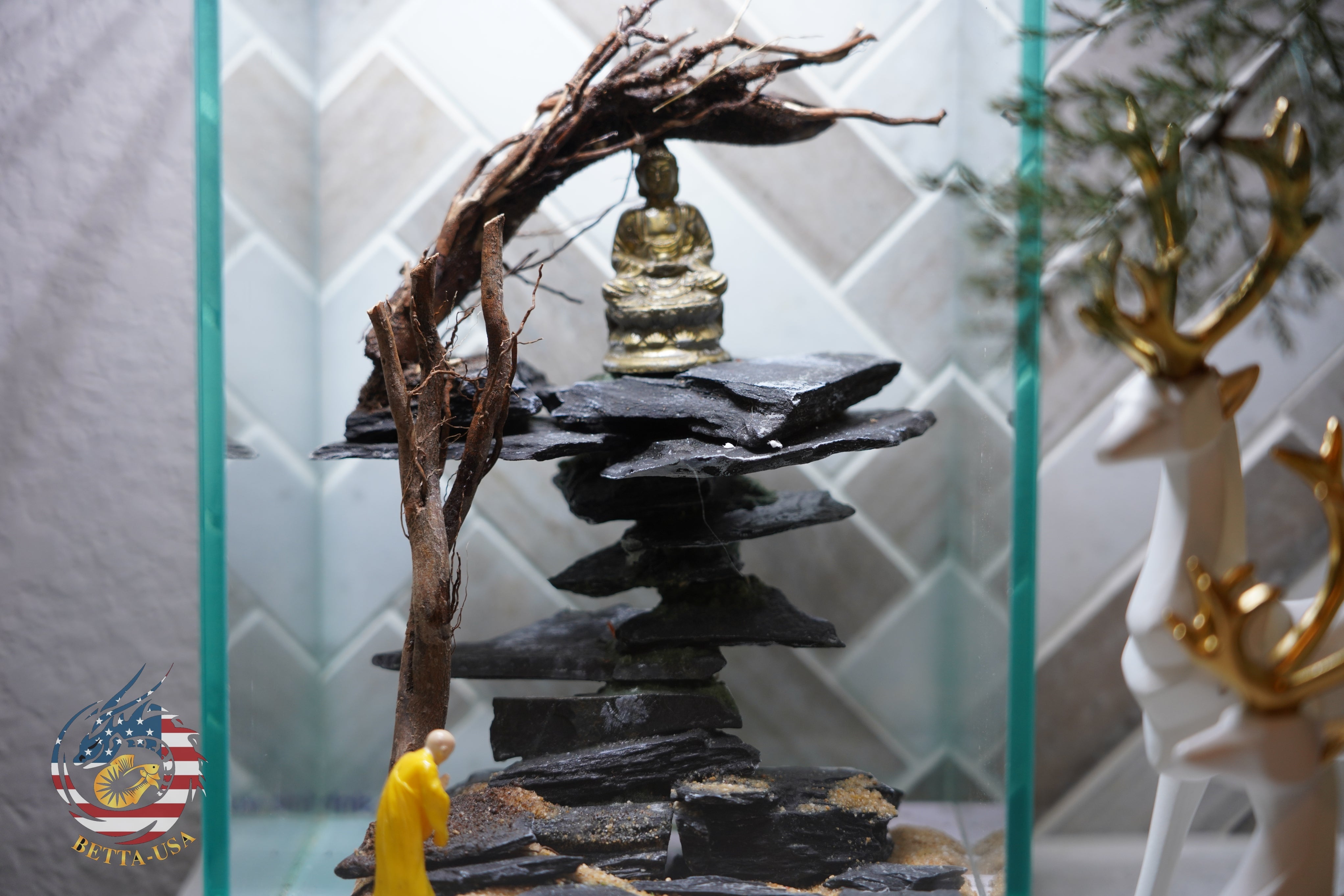 [SCAPE-75] Buddha Nature Aquarium Aquascape Driftwood – 1.6 Gallons