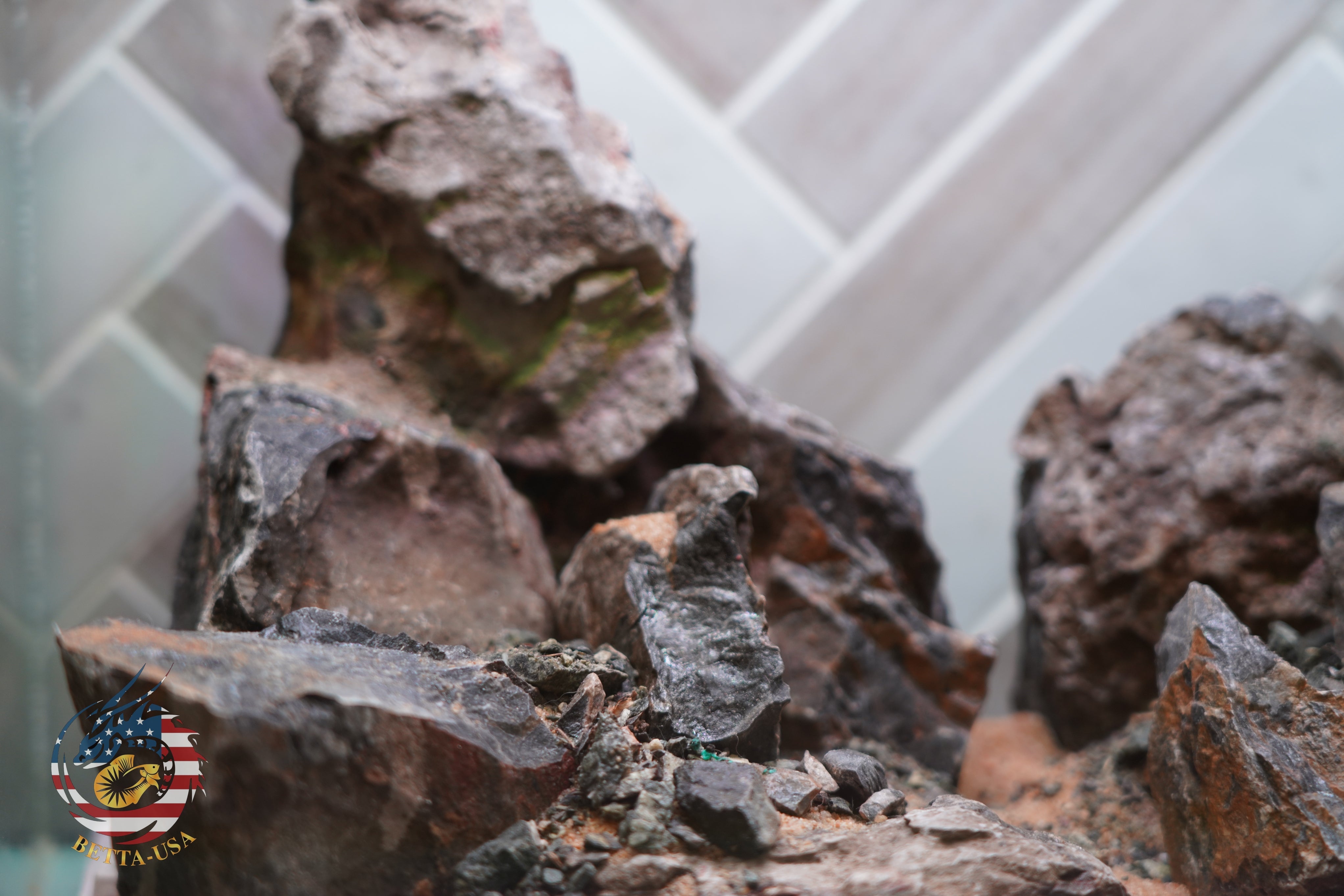 [SCAPE-86] Mountain-Inspired Aquarium Aquascape – 2.7 Gallons