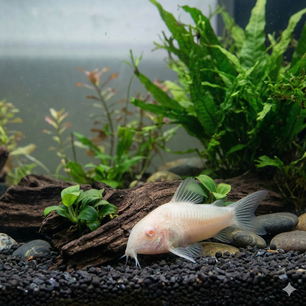 Albino Aeneus Cory Catfish  | Corydoras aeneus - Tank Bred - Betta USA Aquatic