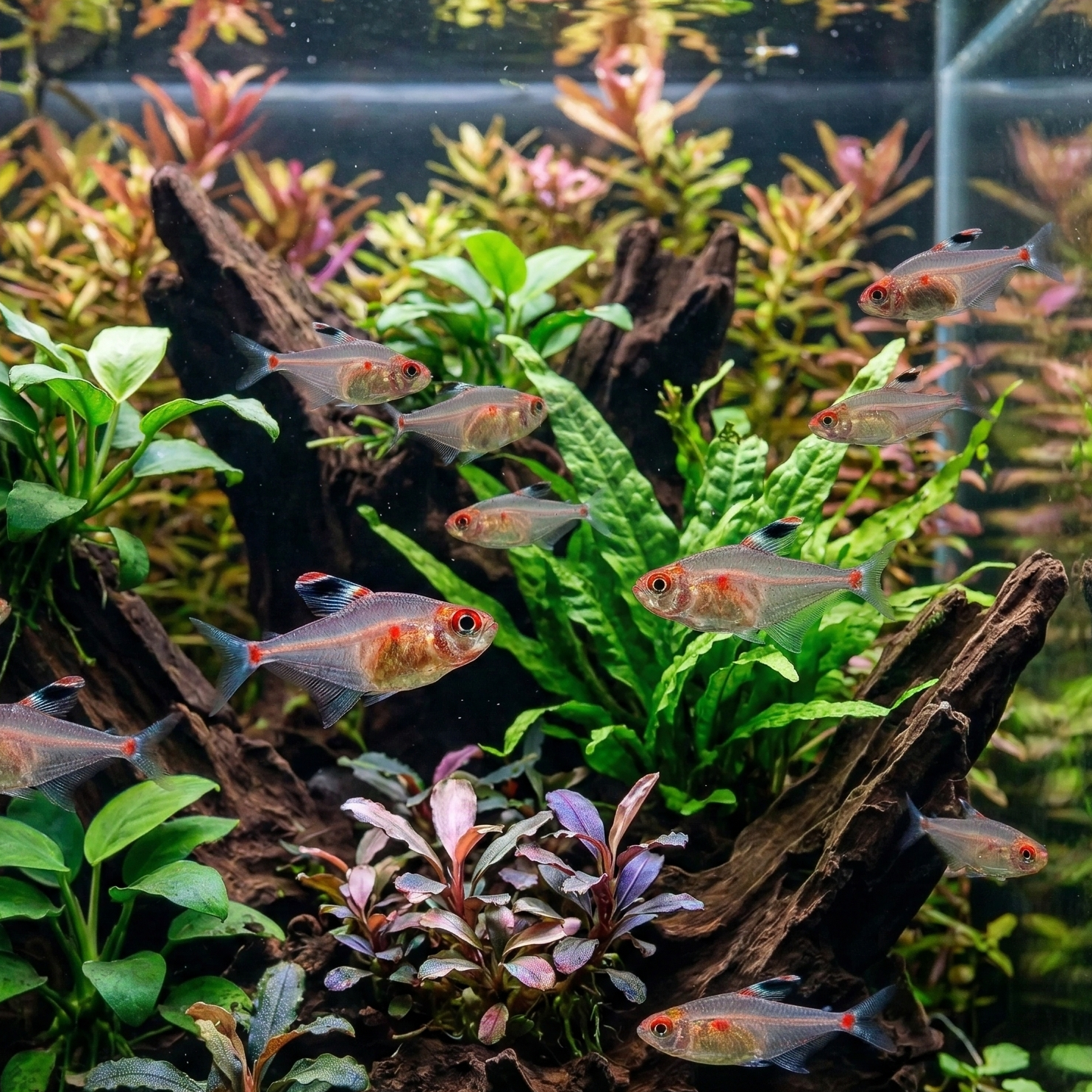 Bleeding Heart Tetra  | Hyphessobrycon erythrostigma