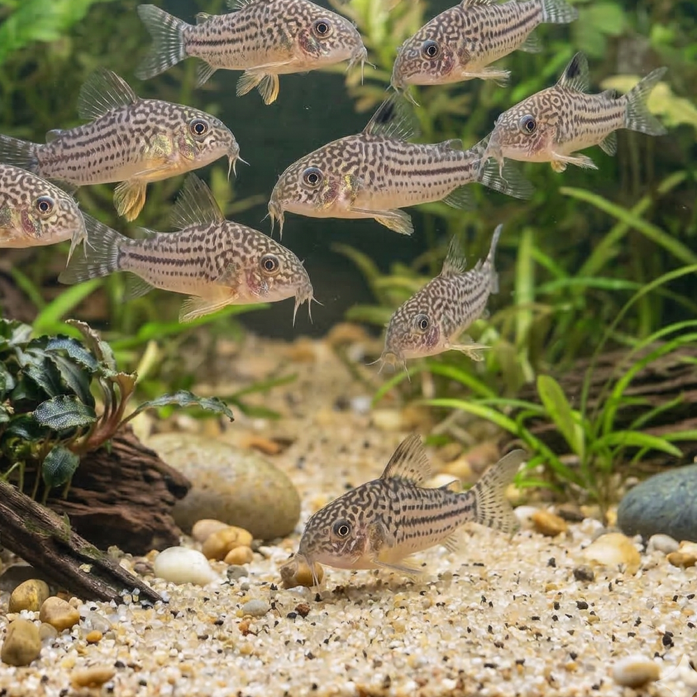 Sterbai Cory Catfish | Corydoras sterbai - Tank Bred - Betta USA Aquatic