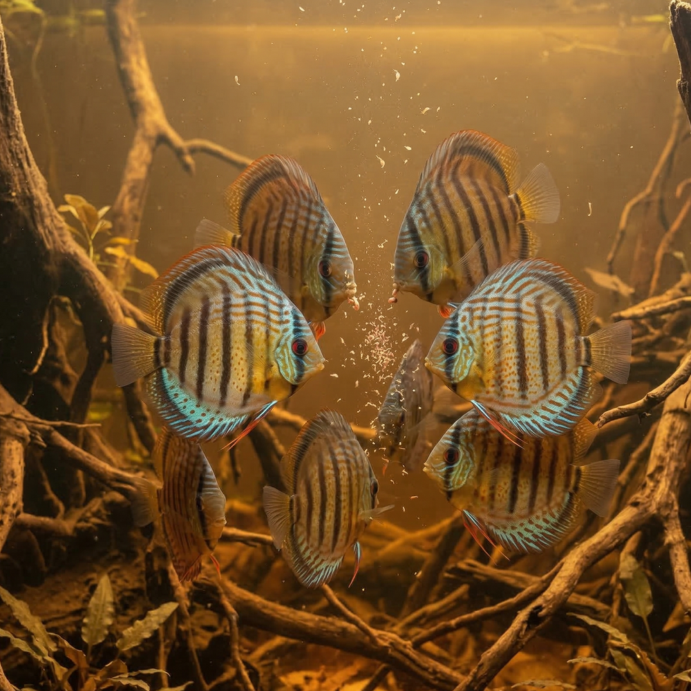 Wild Green Discus | Symphysodon aequifasciatus - Betta USA Aquatic