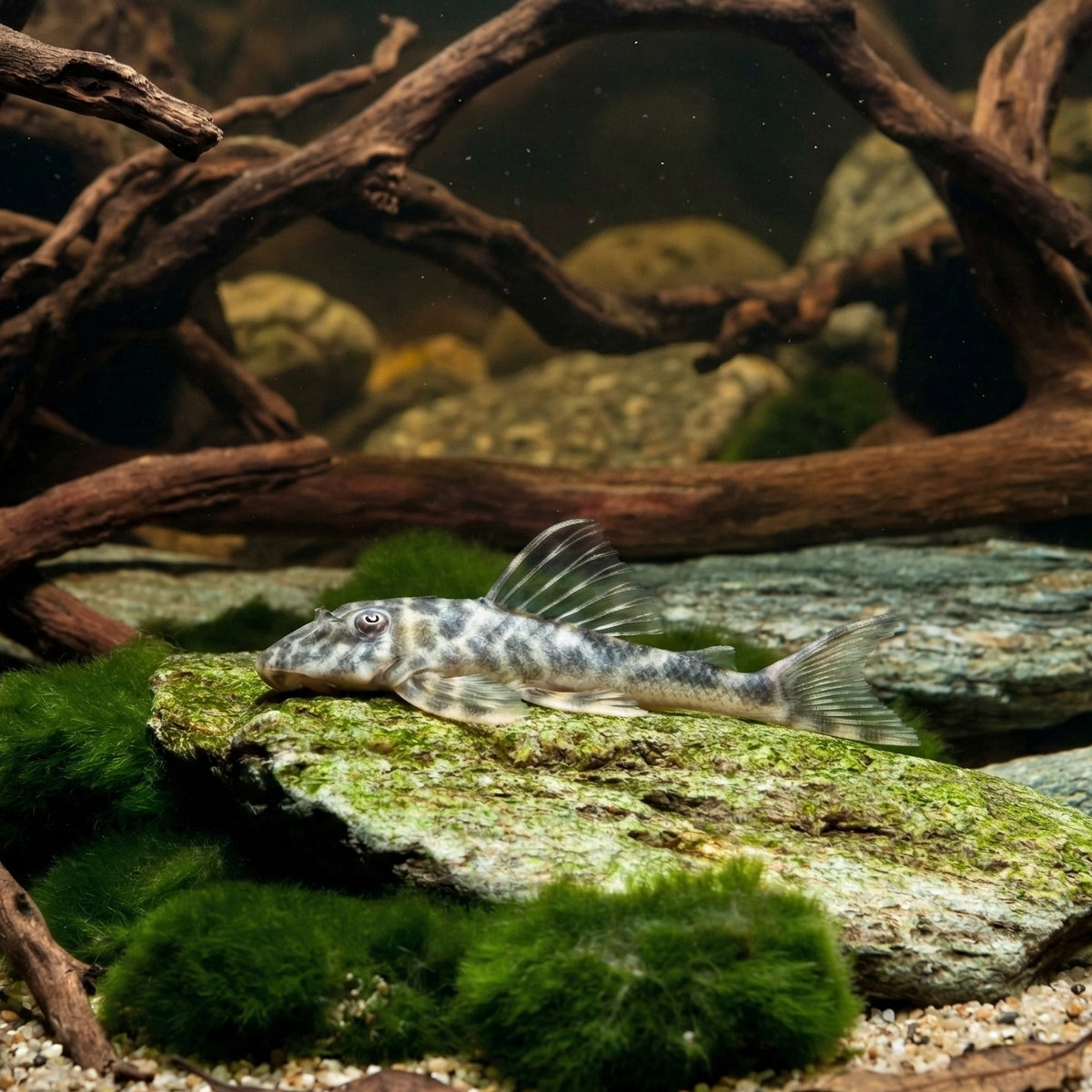 L127 Mottled False Zebra Pleco |  Peckoltia Lujani