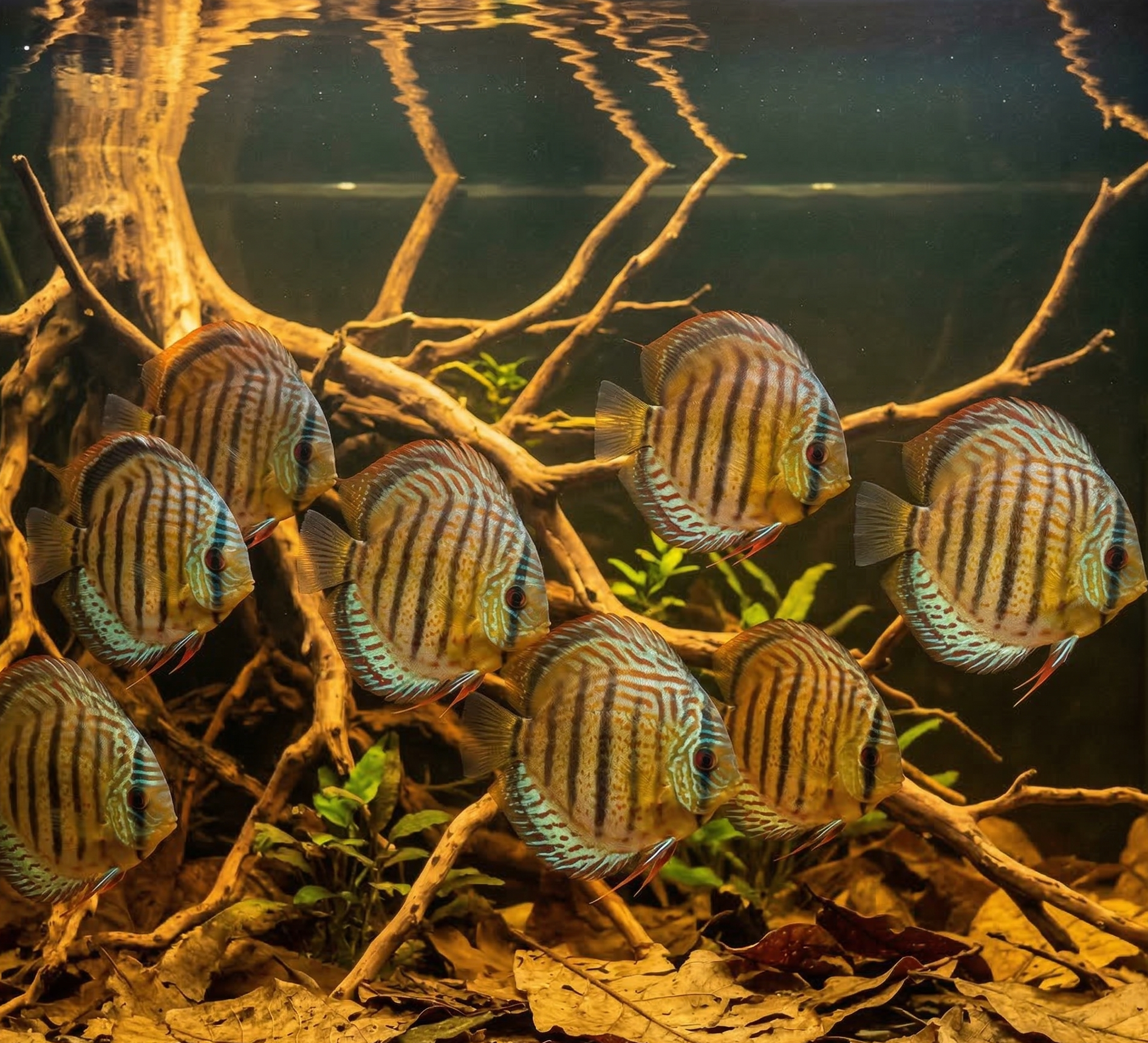 Wild Green Discus | Symphysodon aequifasciatus - Betta USA Aquatic