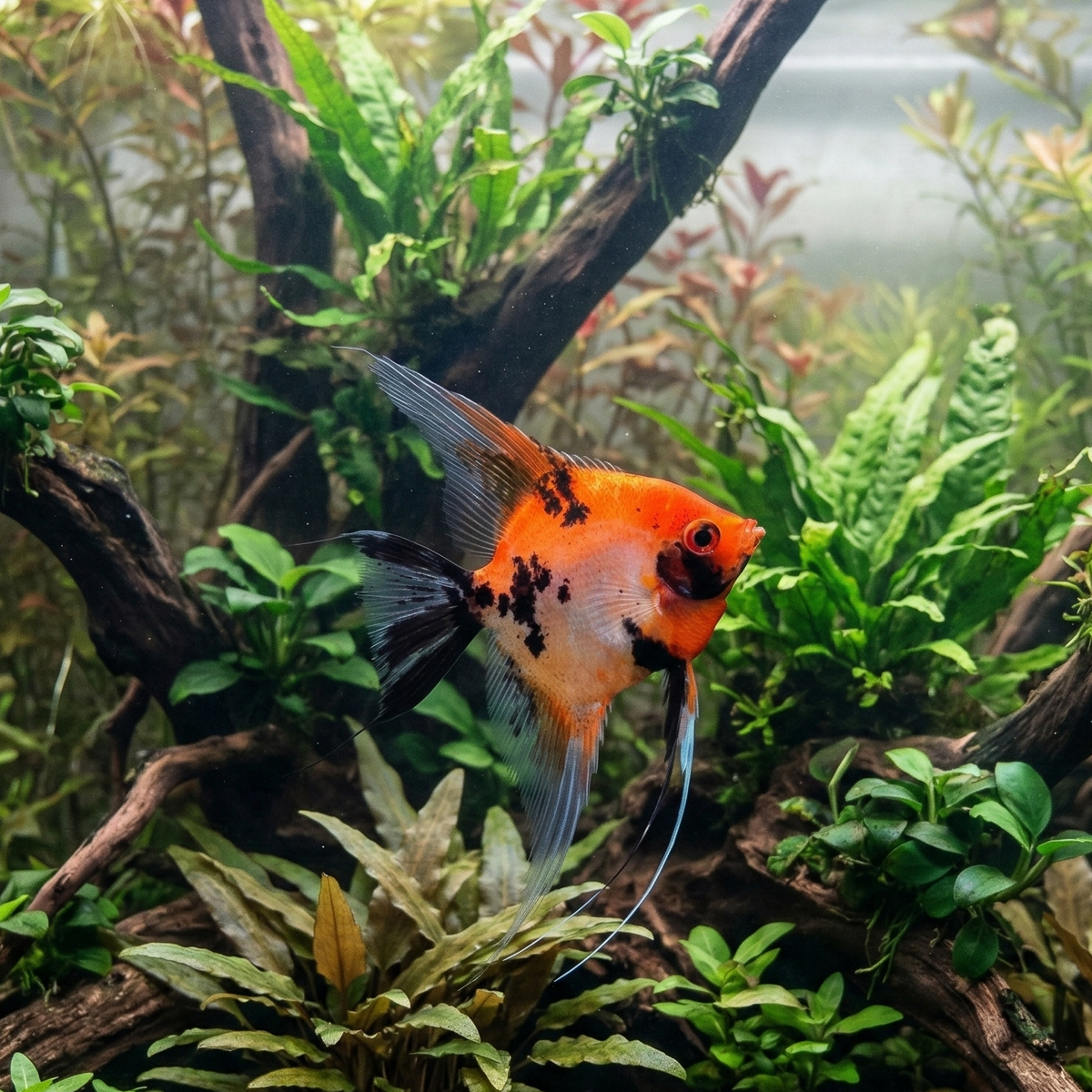 Red Devil Angelfish | Pterophyllum scalare 'Red Devil'
