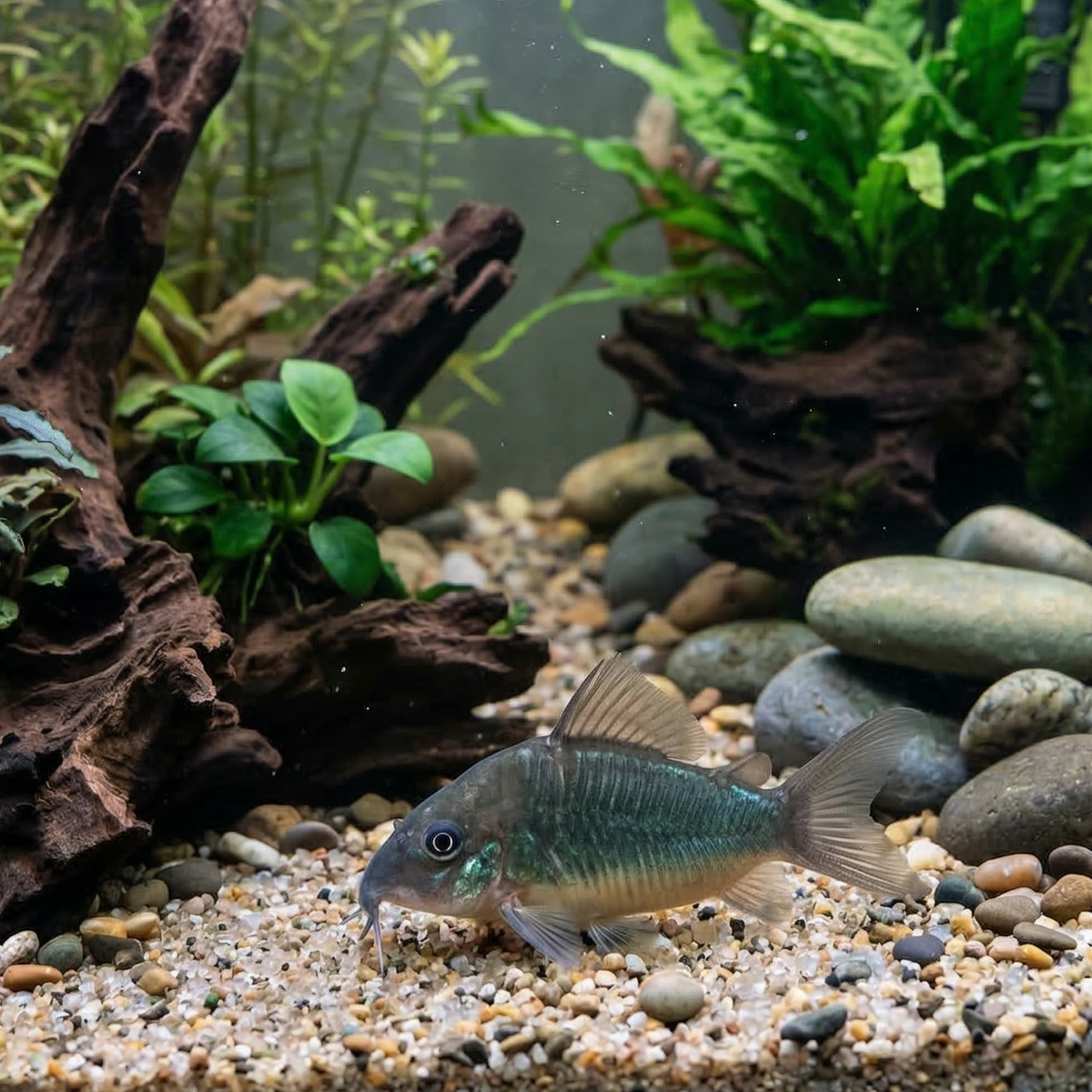 Emerald Cory Catfish  | Corydoras splendens- Tank Bred - Betta USA Aquatic