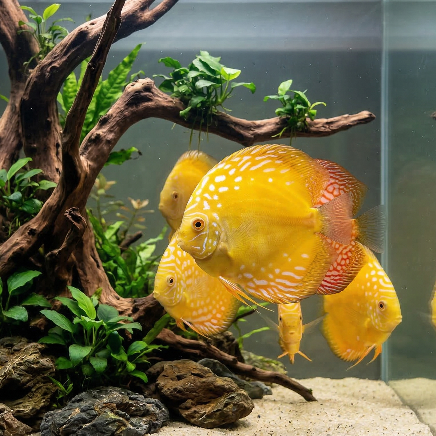Yellow Marlboro Discus | Symphysodon aequifasciatus - Betta USA Aquatic