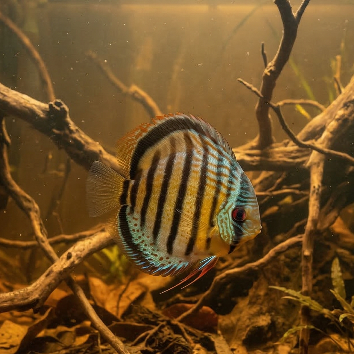 Wild Green Discus | Symphysodon aequifasciatus - Betta USA Aquatic