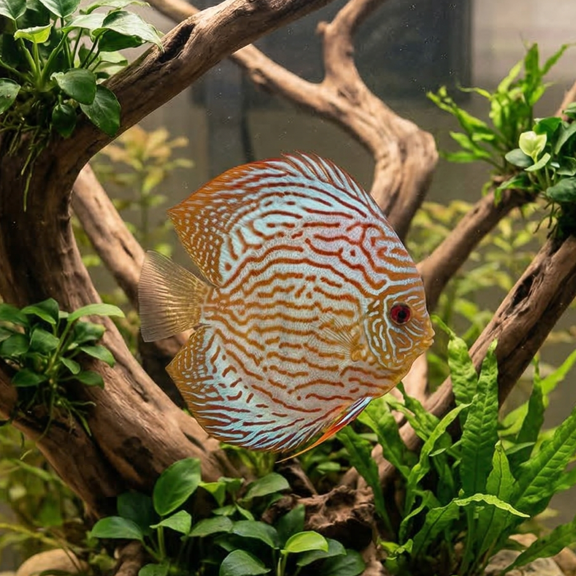 Blue Turquoise Discus | Symphysodon aequifasciatus - Betta USA Aquatic