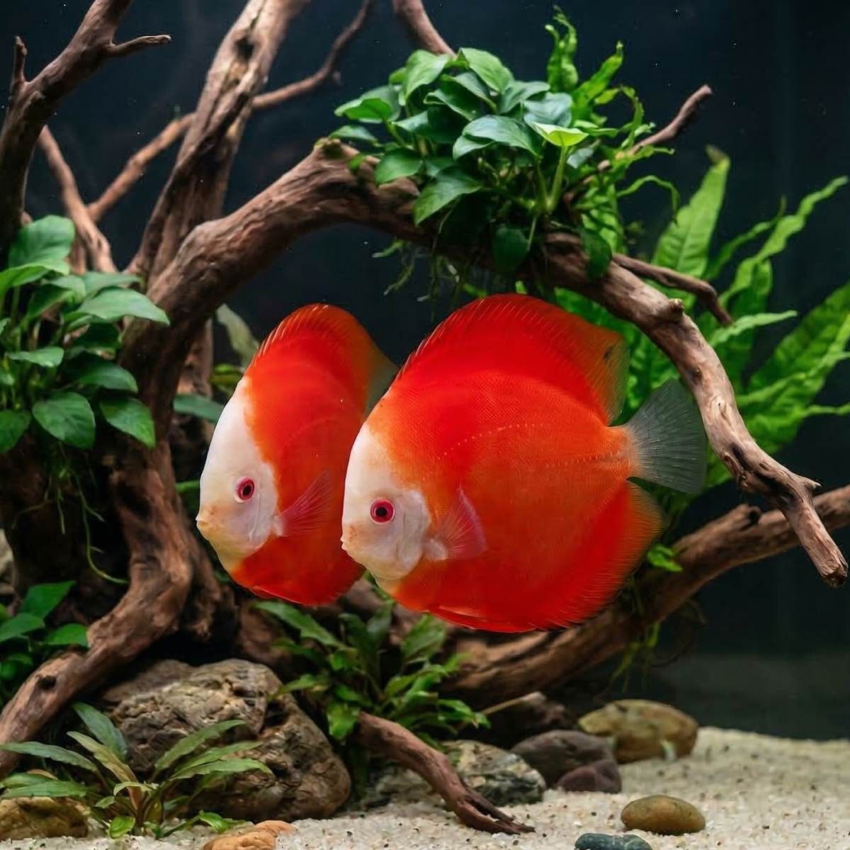 Red Melon Discus  | Symphysodon aequifasciatus - Betta USA Aquatic