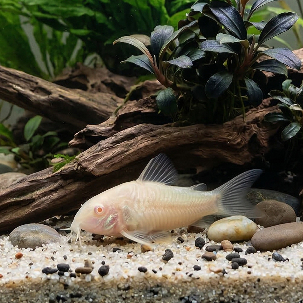 Albino Aeneus Cory Catfish  | Corydoras aeneus - Tank Bred - Betta USA Aquatic