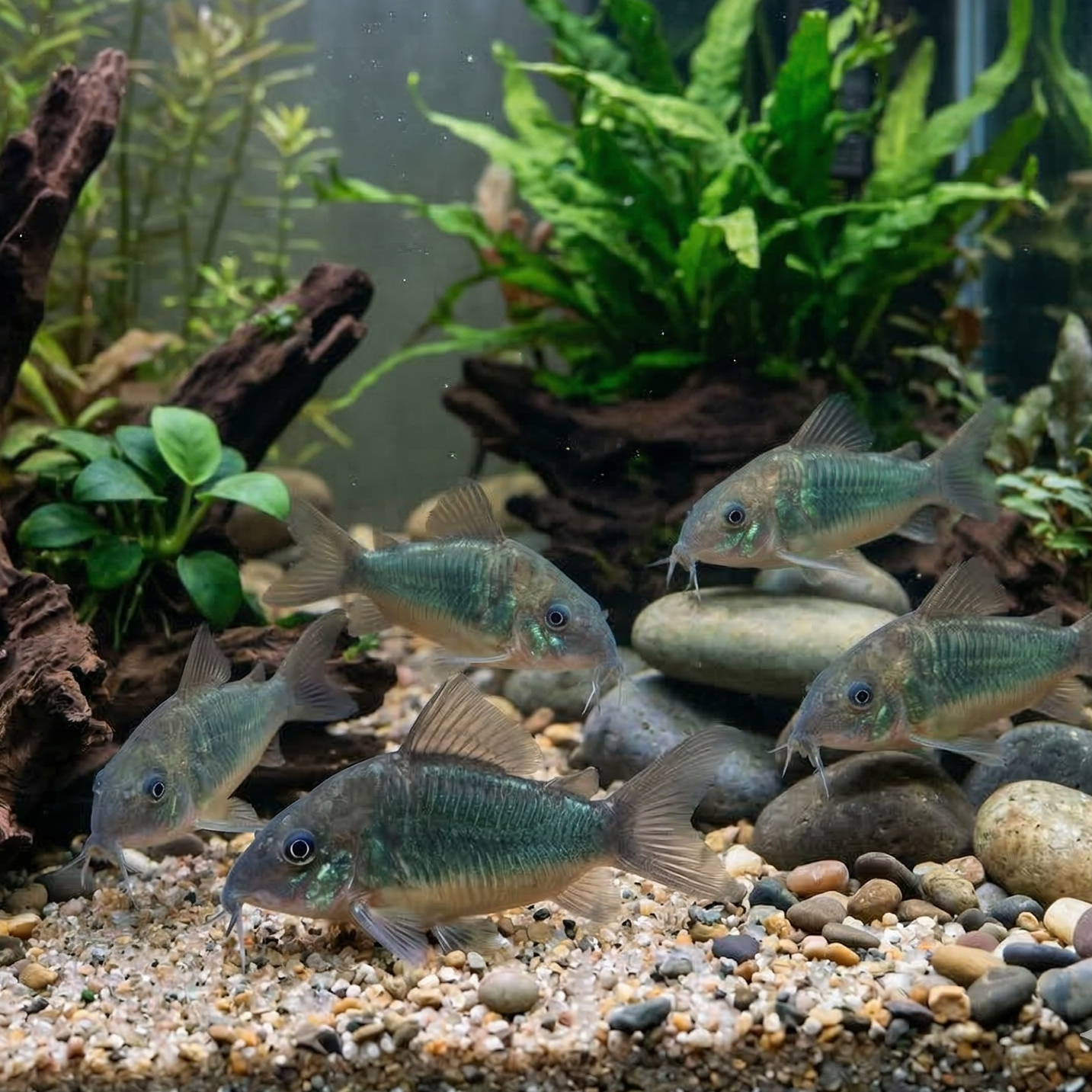 Emerald Cory Catfish  | Corydoras splendens- Tank Bred - Betta USA Aquatic