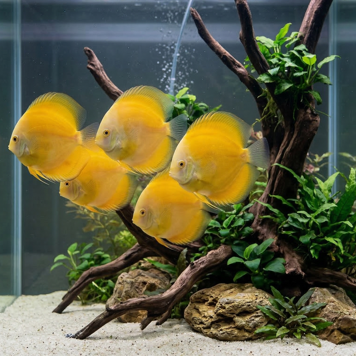 Yellow Melon Discus  | Symphysodon aequifasciatus - Betta USA Aquatic