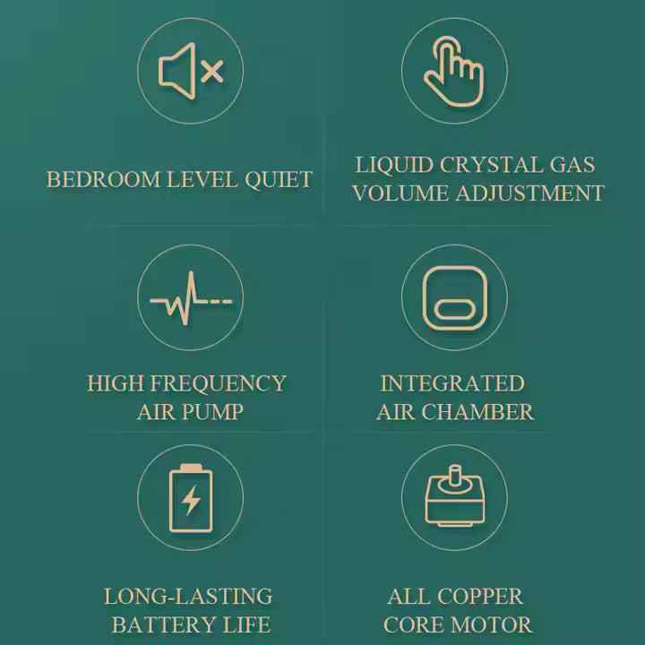 CAT-200 Oxygen Pump with Smart Screen Display & Lithium Battery