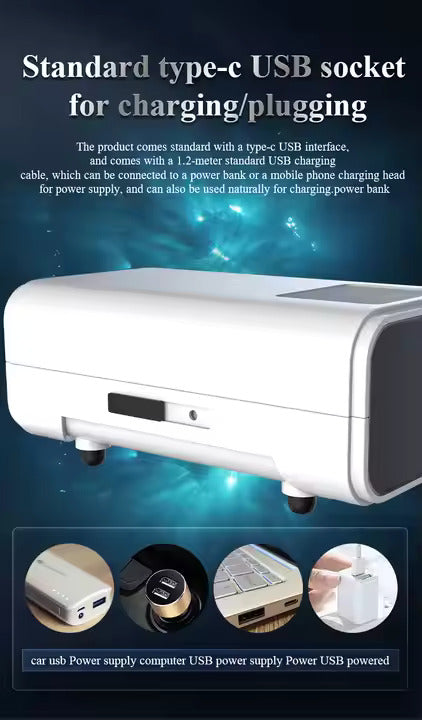 USB Rechargeable Variable Oxygen Pump Lithium Battery Powered
