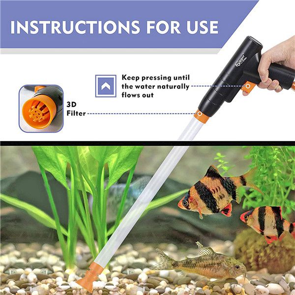 Hygger Hand Operated Gravel Cleaner, HG956