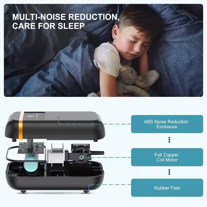 Black lithium battery oxygen pump 1.5W