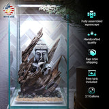 [SCAPE-02] Buddha Aquarium Decor with Driftwood - 3.1 Gallons