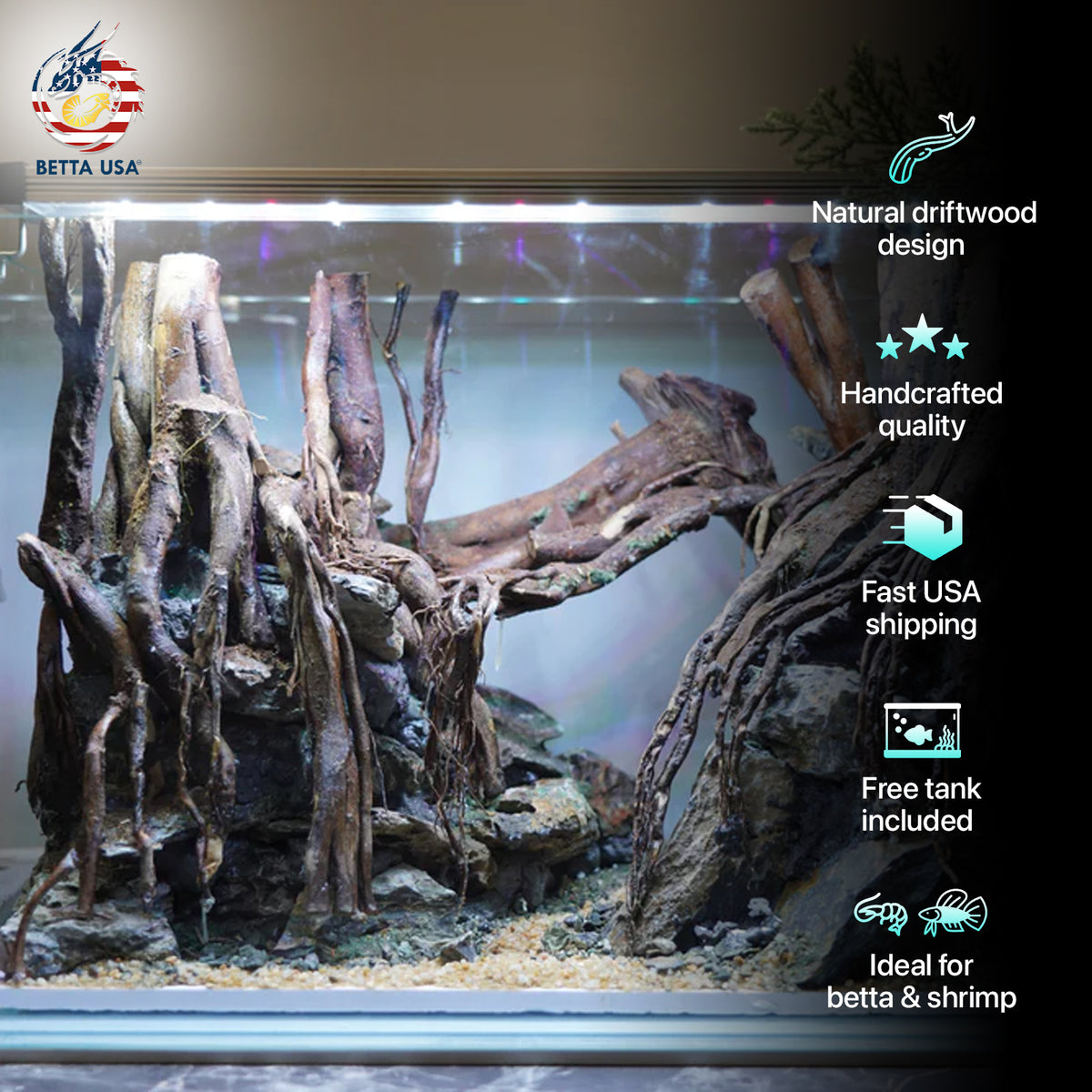 [SCAPE-103]  Nature Aquarium Aquascape Driftwood– 9.3 Gallons