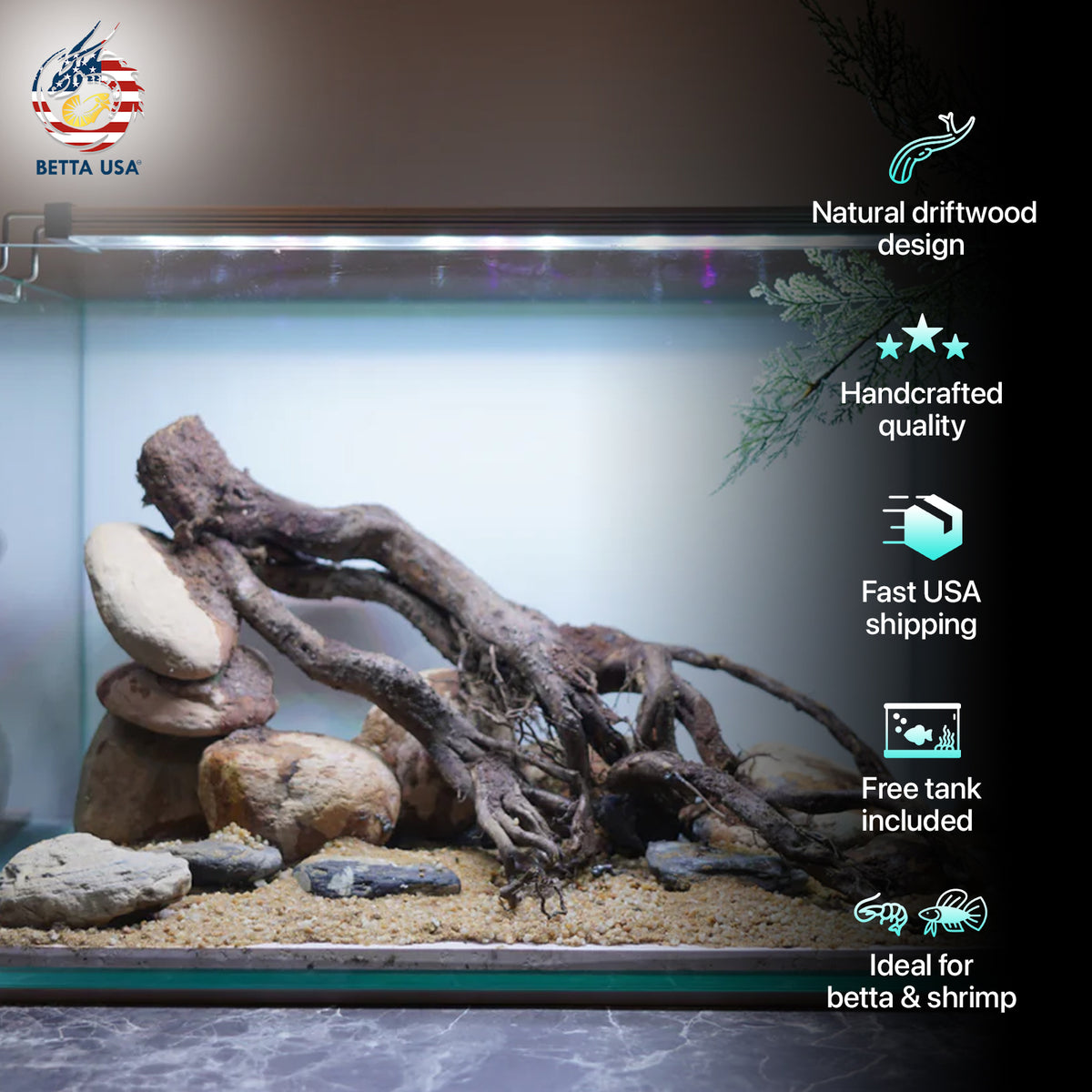 [SCAPE-104]  Nature Aquarium Aquascape Driftwood– 9.3 Gallons