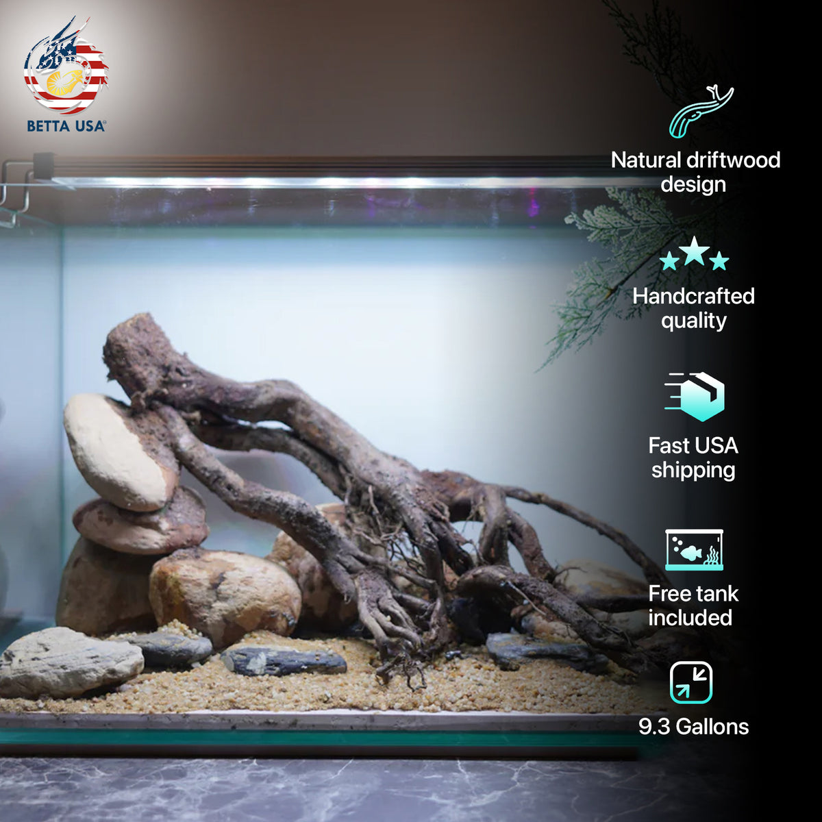 [SCAPE-105]  Nature Aquarium Aquascape Driftwood– 9.3 Gallons
