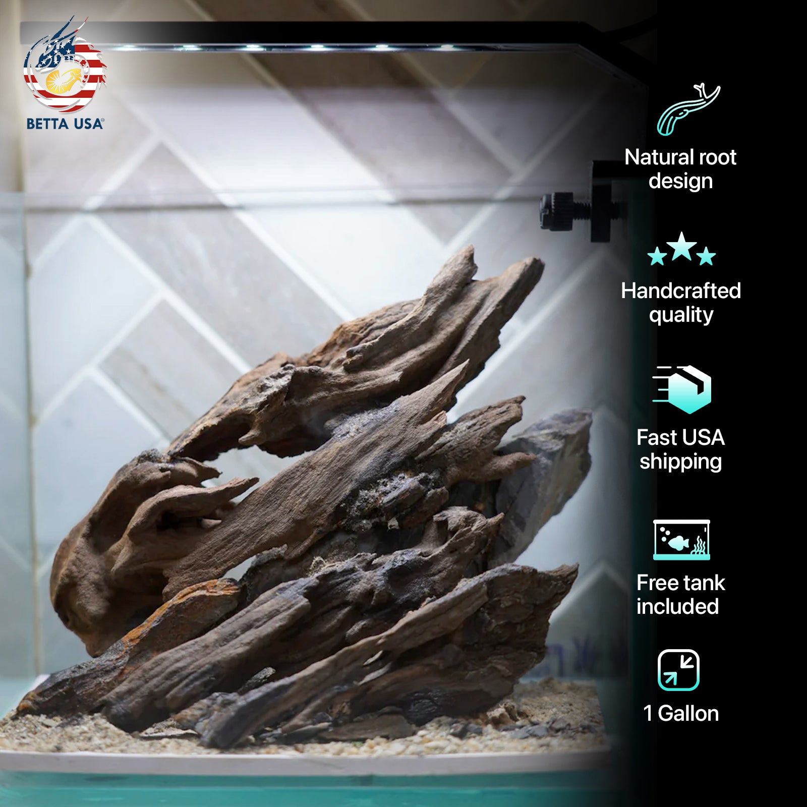[SCAPE-15] Nature Aquarium Aquascape Driftwood – 1 Gallon