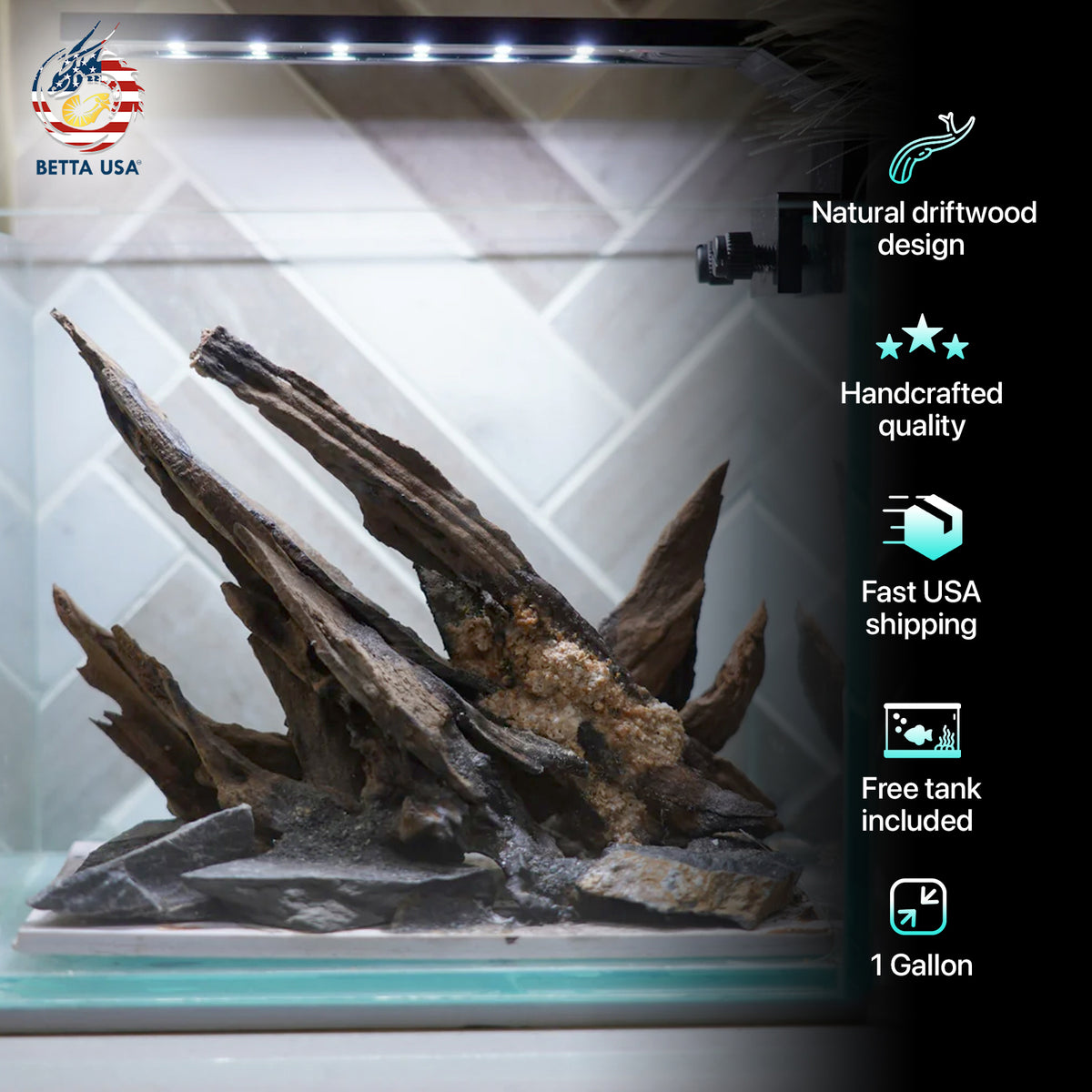 [SCAPE-27] Nature Aquarium Aquascape Driftwood  – 1 Gallon