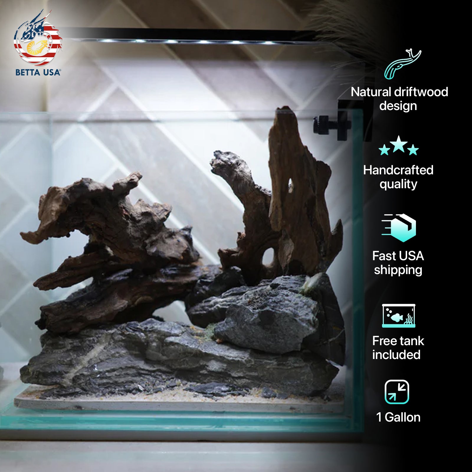 [SCAPE-28] Nature Aquarium Aquascape Driftwood – 1 Gallon