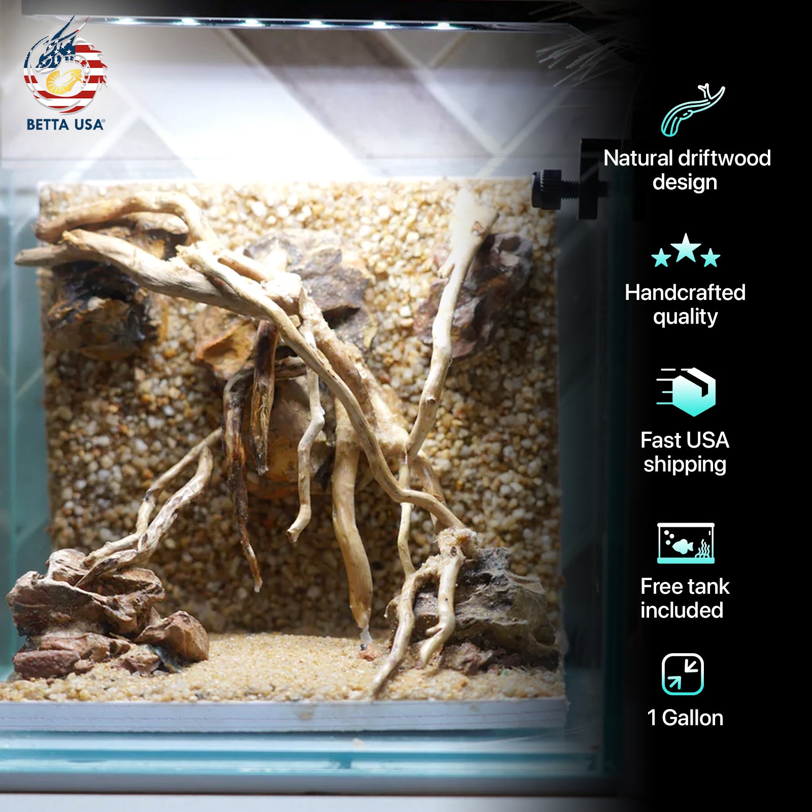 [SCAPE-34] Nature Aquarium Aquascape Driftwood – 1 Gallon