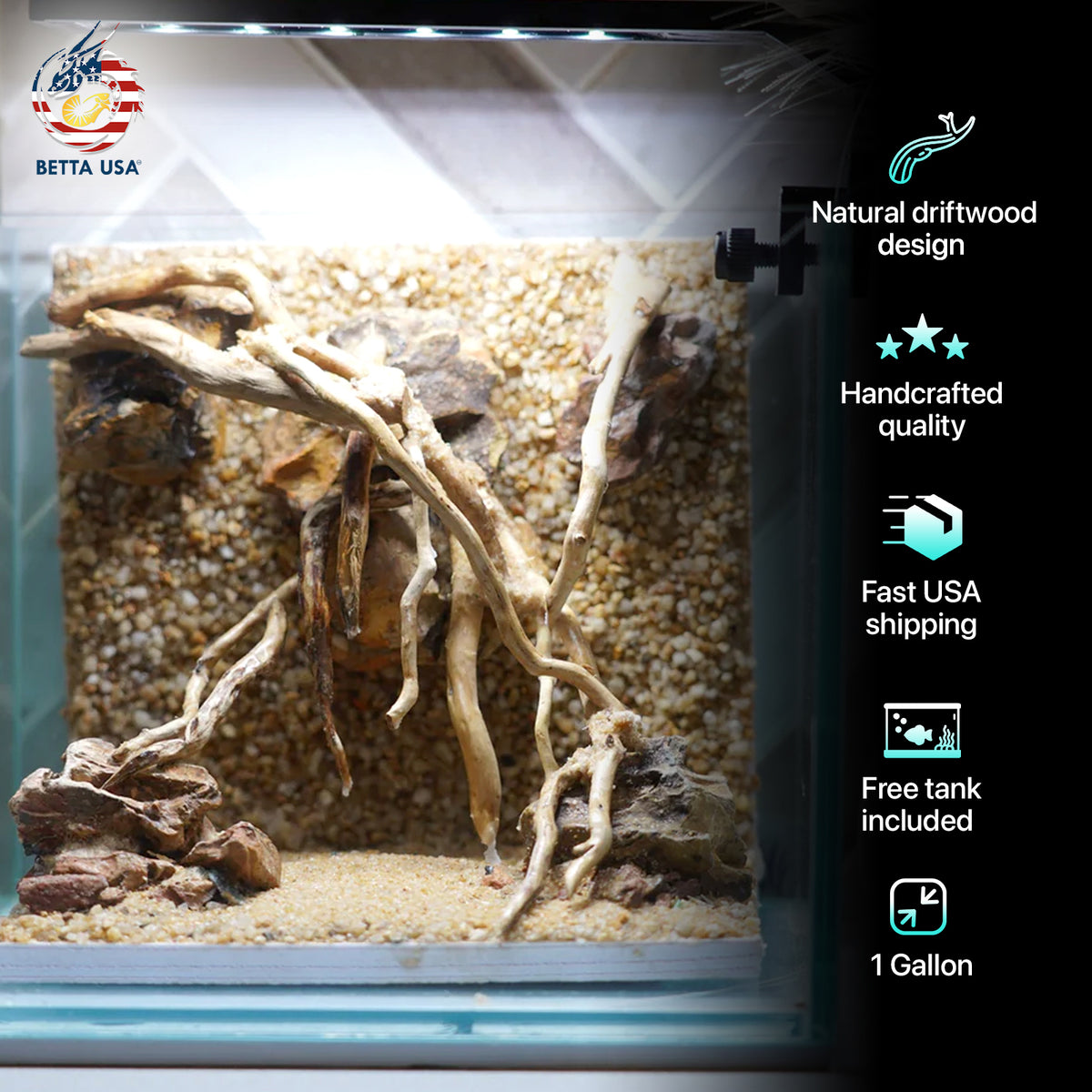 [SCAPE-34] Nature Aquarium Aquascape Driftwood – 1 Gallon