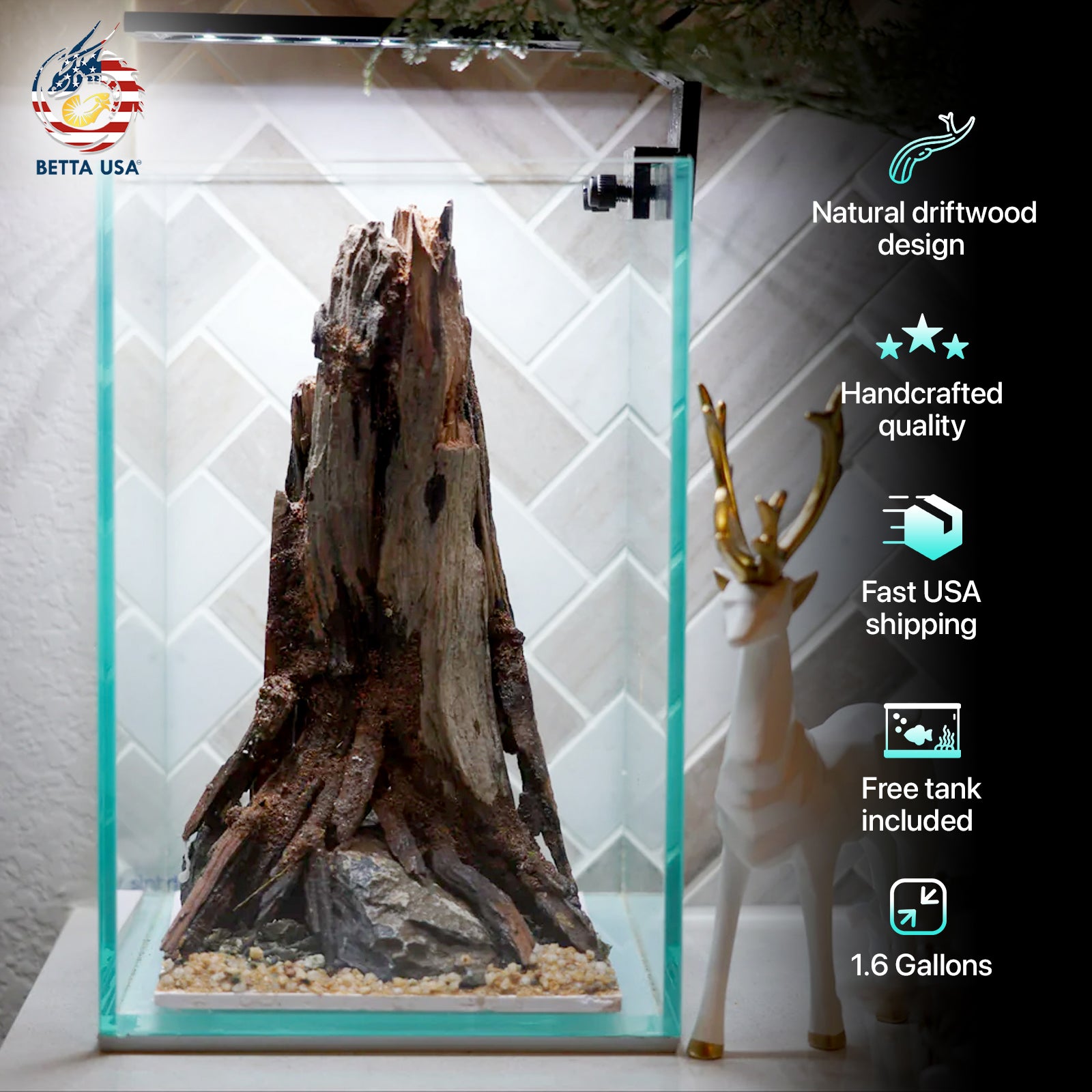 [SCAPE-38] Nature Aquarium Aquascape Driftwood– 1.6 Gallons