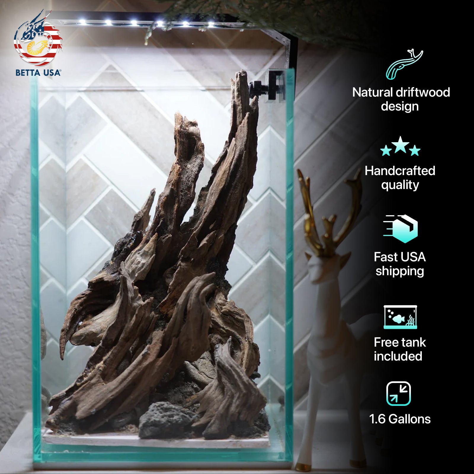 [SCAPE-40] Nature Aquarium Aquascape Driftwood – 1.6 Gallons