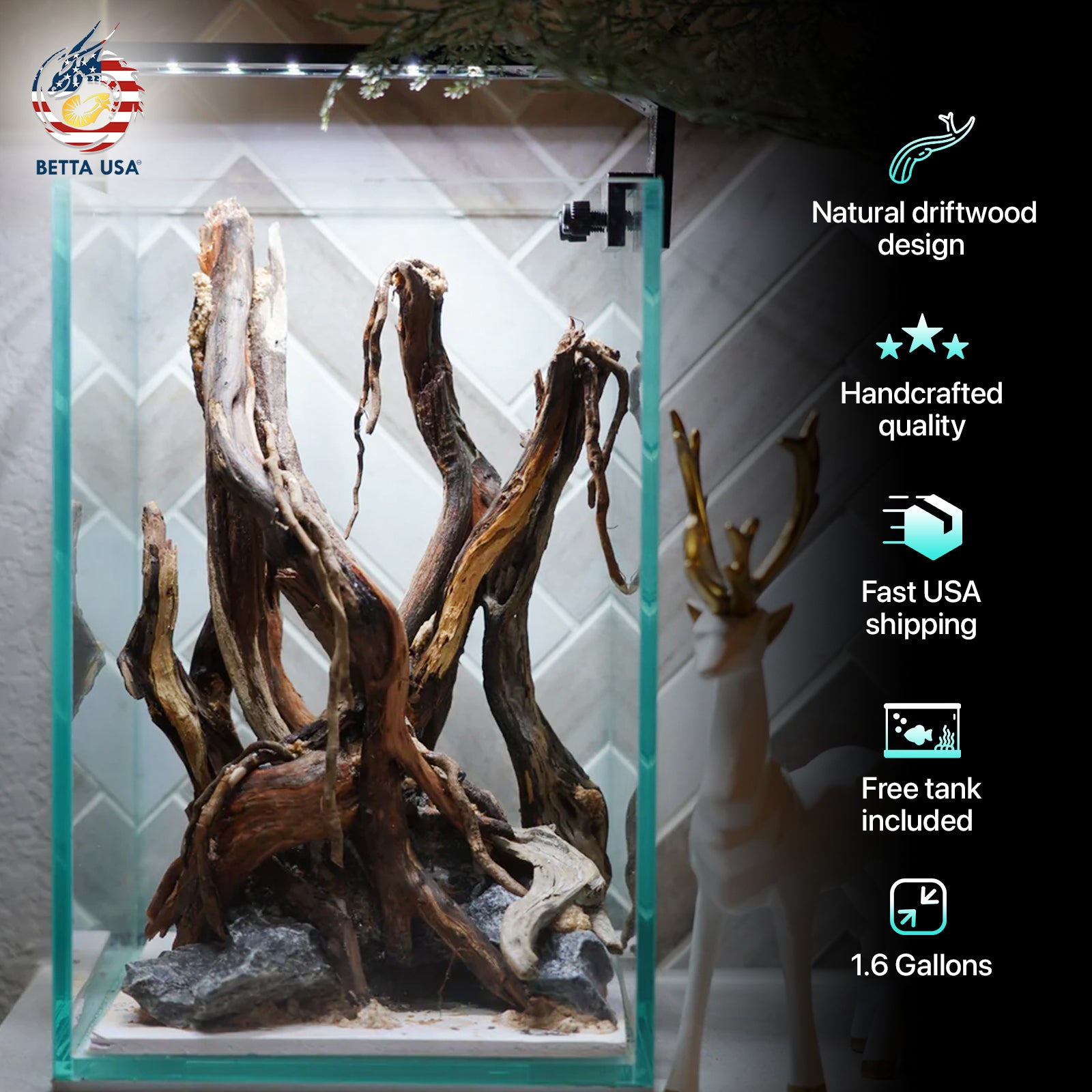 [SCAPE-41] Nature Aquarium Aquascape Driftwood – 1.6 Gallons